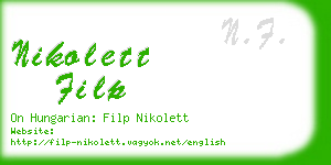 nikolett filp business card